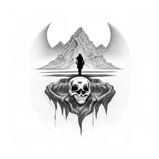 Even though I walk through the valley of the shadow of death, I will fear no evil, for you are with me; your rod and you tattoo design idea