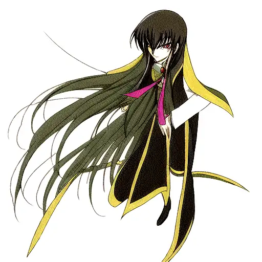 Lelouch from code geass anime, as a dark angel pose  tattoo design idea