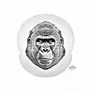 Gorilla angry tattoo design idea