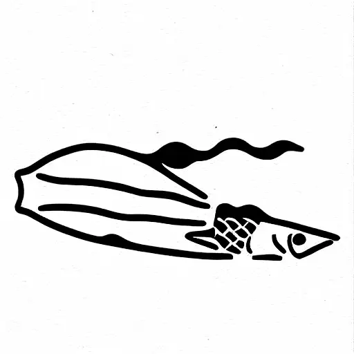 Gone fishing tattoo design idea