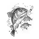 if others wonder why im missing tell them ive gone fishing tattoo design idea