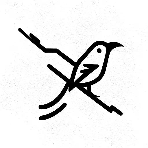 half mockingbird half crow tattoo design idea