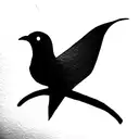 half mockingbird half crow tattoo design idea