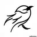 half mockingbird half crow tattoo design idea