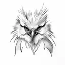 half mockingbird half crow tattoo design idea