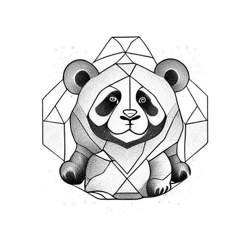 Panda Baby tattoo design idea