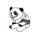 Panda Baby tattoo design idea