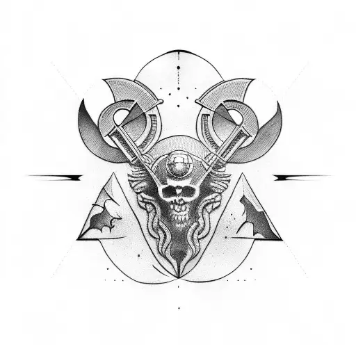 Roman battlefield tattoo design idea