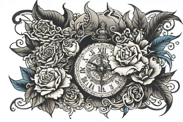 11:11 hidden inside tattoo design idea