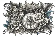 11:11 hidden inside tattoo design idea