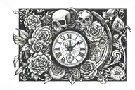 11:11 hidden inside tattoo design idea