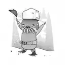 You could imagine a cartoon-style platypus with a backpack on its back, wearing hiking boots, a hat, and carrying a walk tattoo design idea