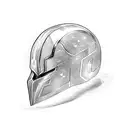 loki marvel helmet with the phrase burdened with glorious porpuse tattoo design idea