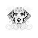 beagle tattoo design idea