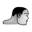 two faces with clouds overthink tattoo design idea