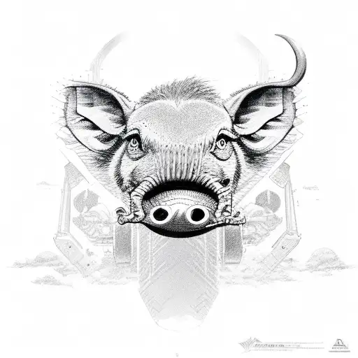 a10 warthog plane  tattoo design idea