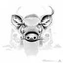 a10 warthog plane  tattoo design idea