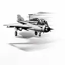 a10 warthog plane  tattoo design idea