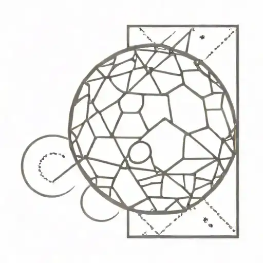 disco ball tattoo design idea