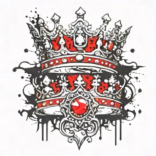 king and queen crowns for a couple tattoos tattoo design idea