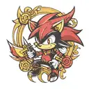 shadow the hedgehog  tattoo design idea