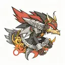 shadow the hedgehog  tattoo design idea