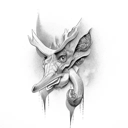 Illustration of personal growth and progress tattoo design idea