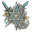 sword_313_star of david tattoo design idea