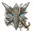 sword_313_star of david tattoo design idea