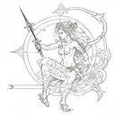      I want a tattoo with the zodiac signs Sagittarius and Cancer  tattoo design idea
