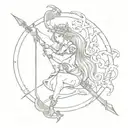      I want a tattoo with the zodiac signs Sagittarius and Cancer  tattoo design idea