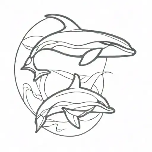 orca whale tattoo design idea