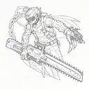 Makima chainsaw Man tattoo design idea