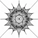 metatron mandala tattoo design idea