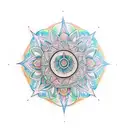 metatron mandala tattoo design idea