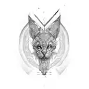 forearm band with faded geometric pattern and faded colour tattoo design idea