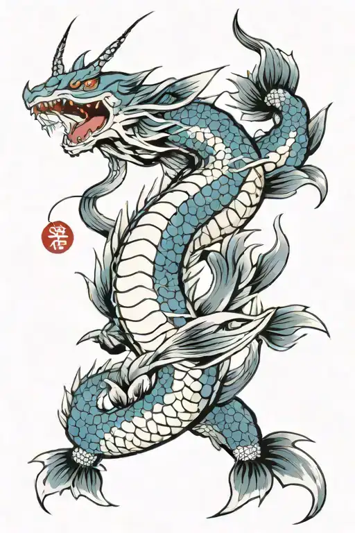 gyarados tattoo design idea