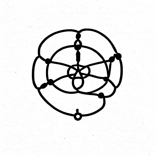 serotonin molecule  tattoo design idea