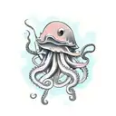 giant octopus attacking a japanese submarine tattoo design idea