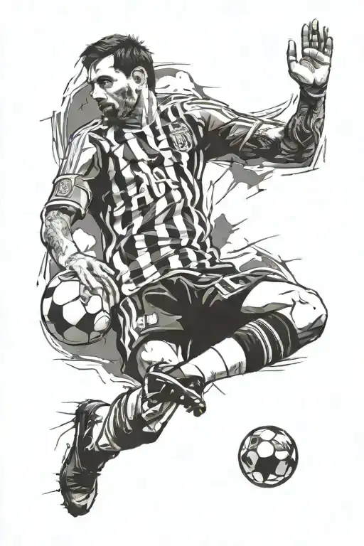 lionel Messi world cup tattoo design idea