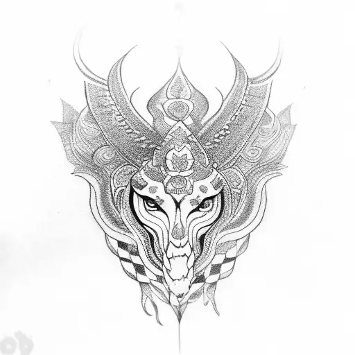 india azteca tattoo design idea
