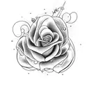 Frankenstein monster wearing a crown and holding a rose tattoo design idea