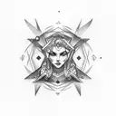 Gemini  tattoo design idea