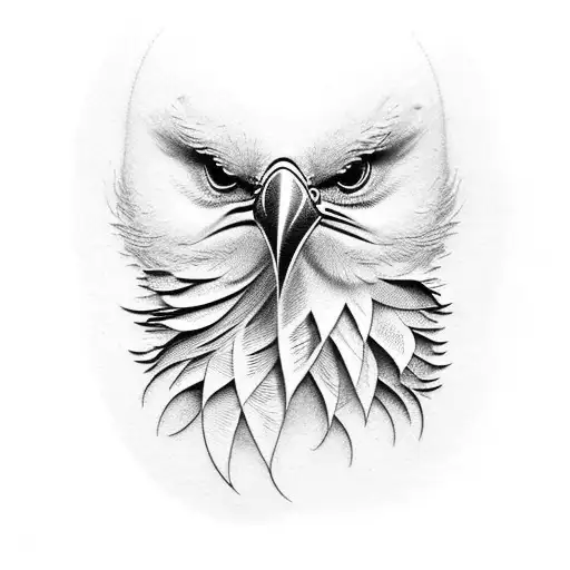 A realistic depiction of a bird shedding a single tear made of feathers tattoo design idea