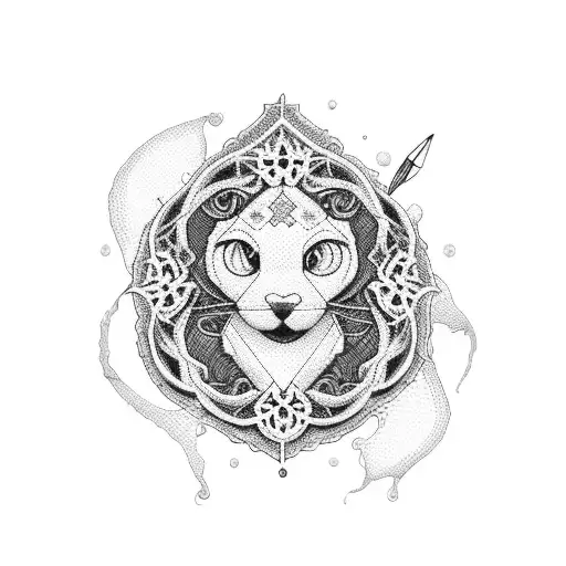 crochet, cross stitch and sewing tattoo design idea