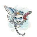 crochet  tattoo design idea