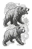 brother bear tattoo design idea