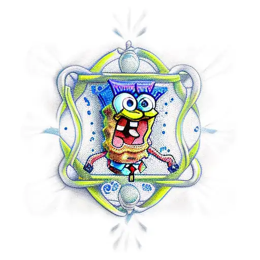 spongebob and patrick tattoo design idea