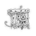 spongebob and patrick tattoo design idea