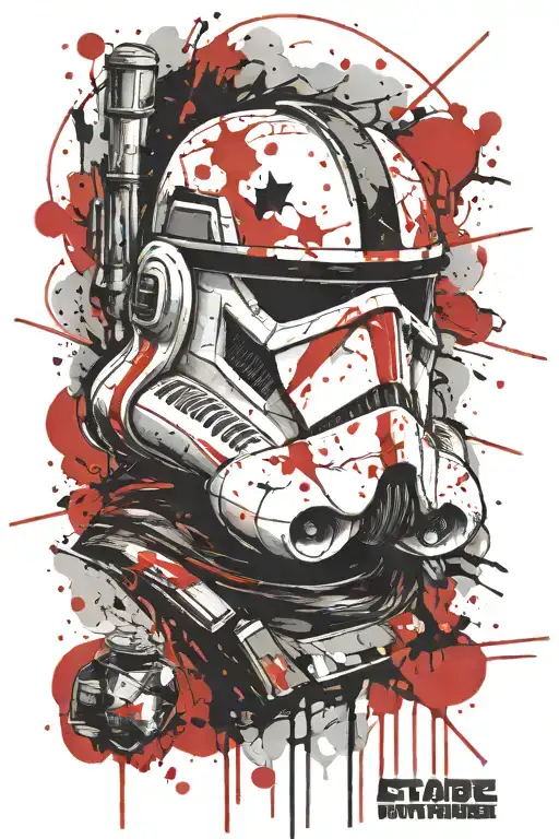 star wars clone trooper tattoo design idea